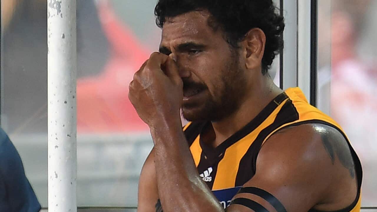 Cyril Rioli of the Hawks