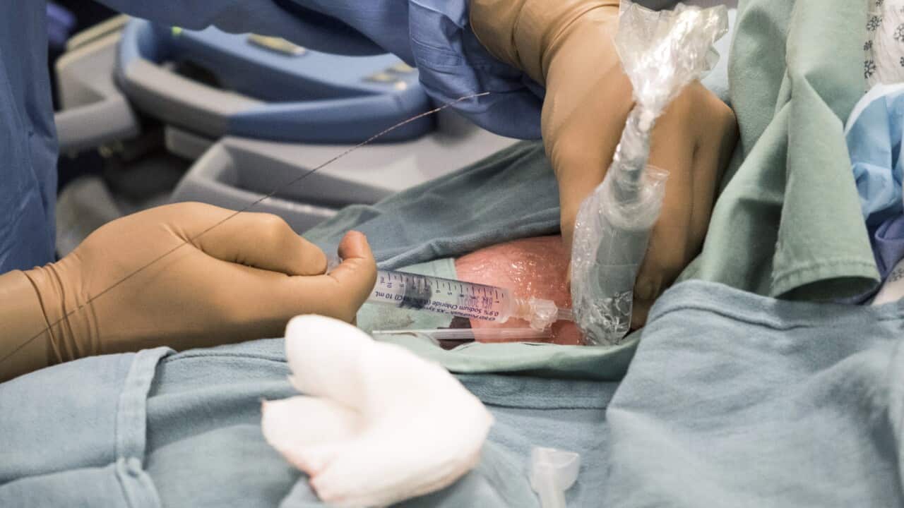 Anonymous man in surgery