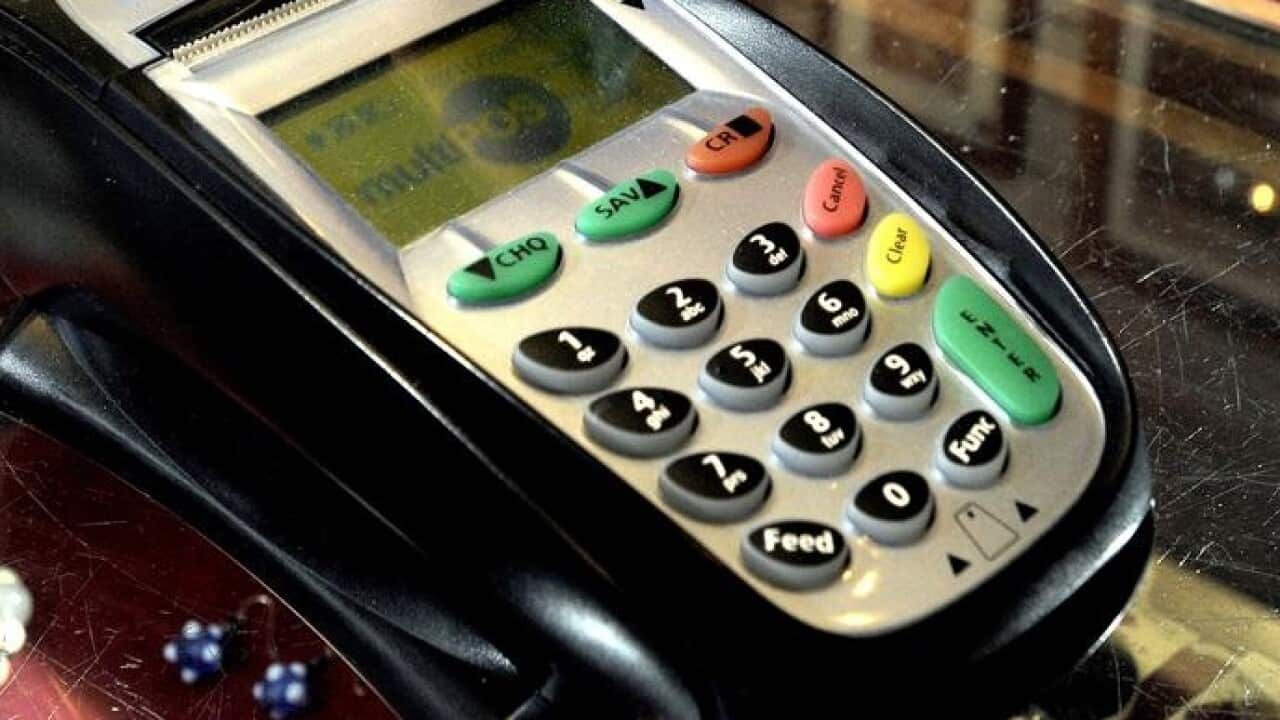Eftpos machine.