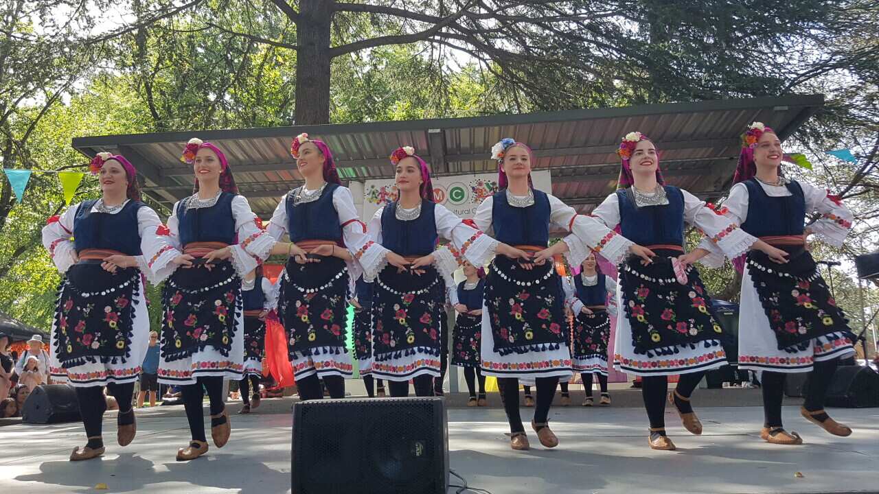 Serbian Folklore Canberra performs on the Queanbeyan Multicultural Festival