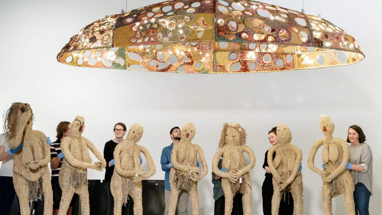 Photo of Installation of Tjanpi Desert Weavers work