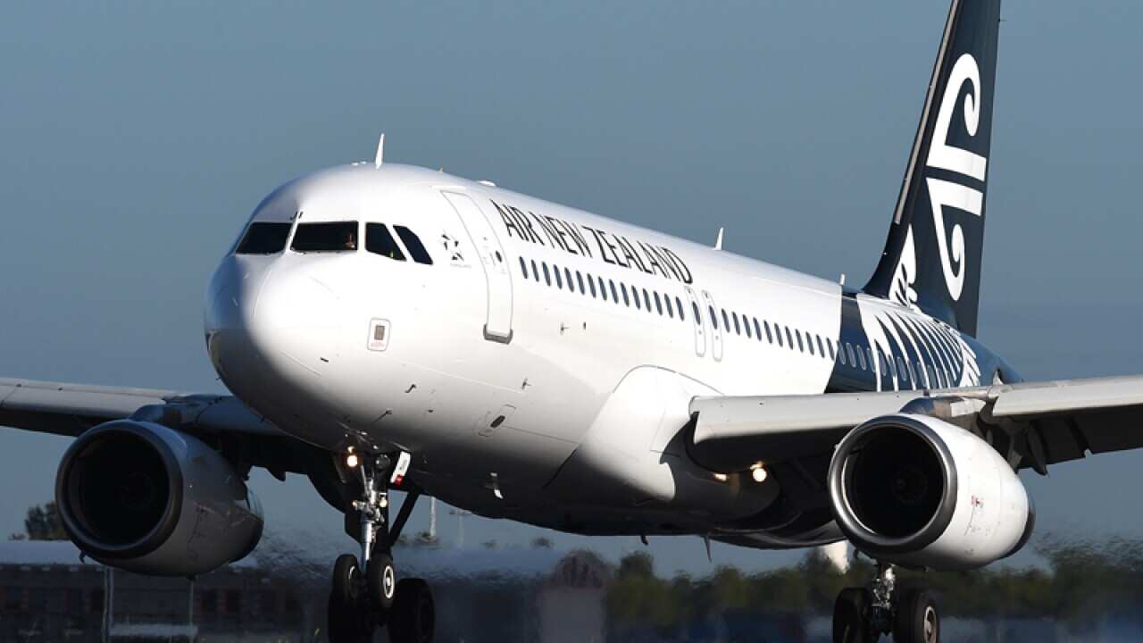 An Air New Zealand Airbus A320 aircraft