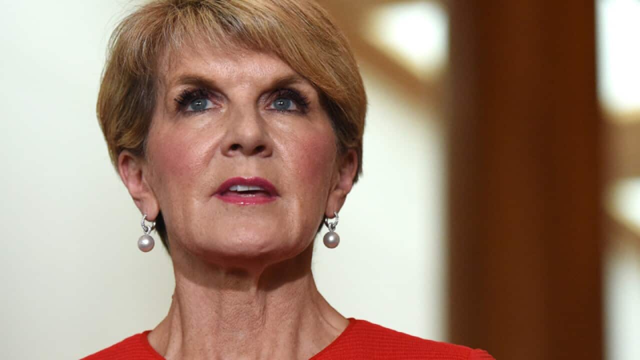 Minister for Foreign Affairs Julie Bishop