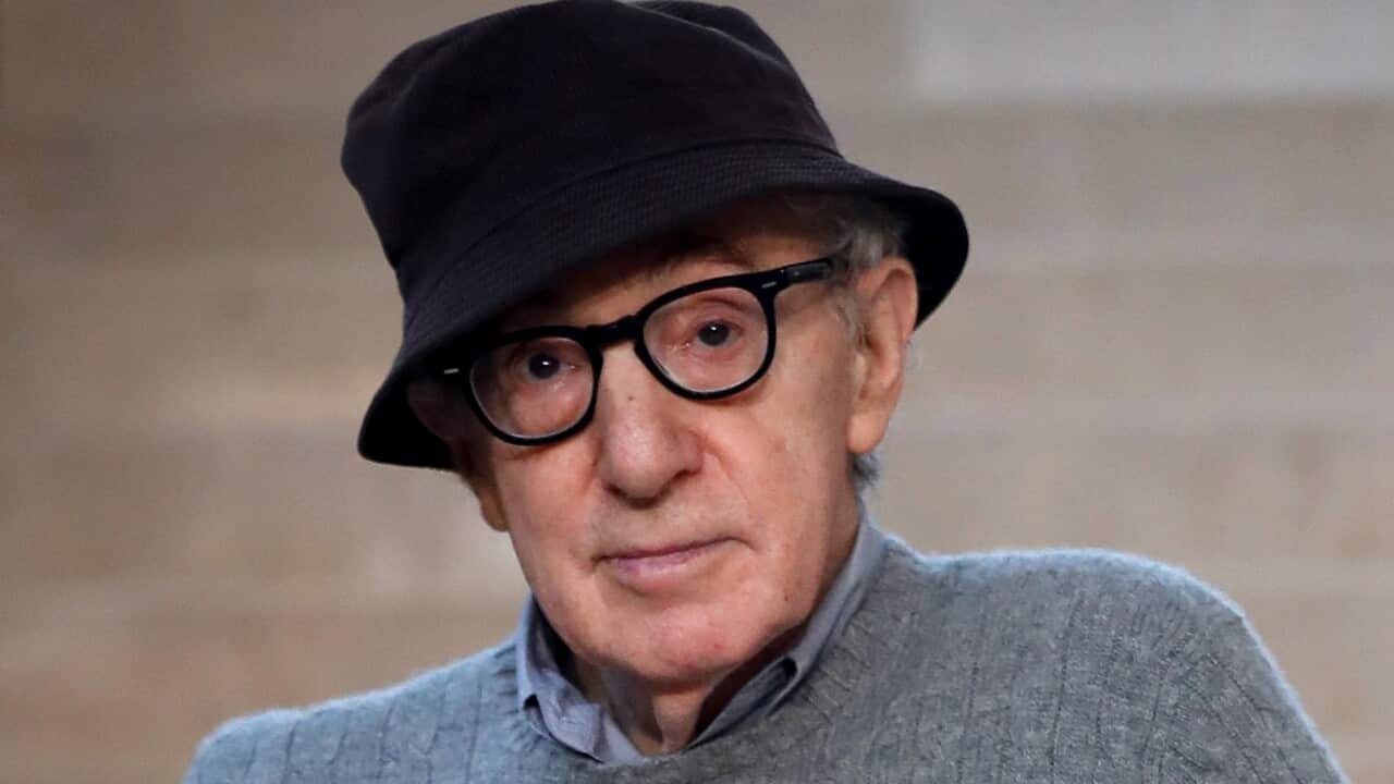US filmmaker Woody Allen attends a press conference in San Sebastian in 2019.