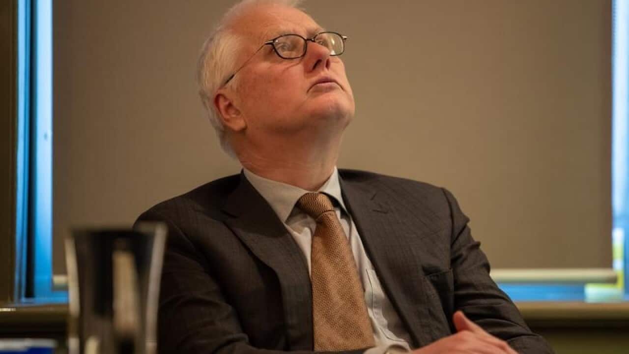 Bret Walker at the last public hearing of the Murray Royal Commission.