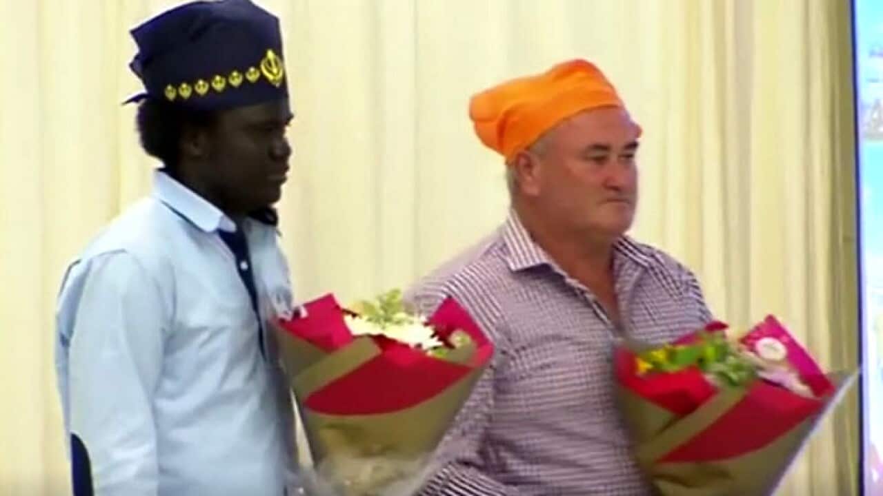 Aguek Nyok and Peter Buxton