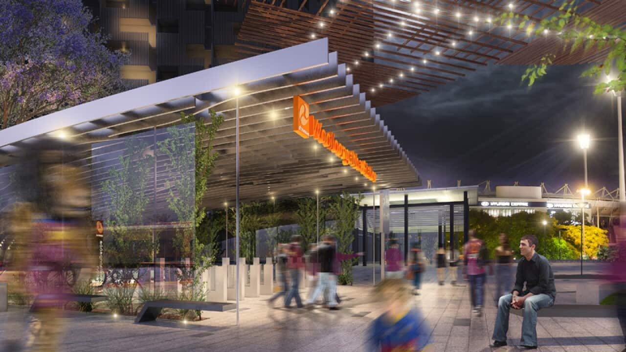 Woolloongabba station, as part of the Cross River Rail project