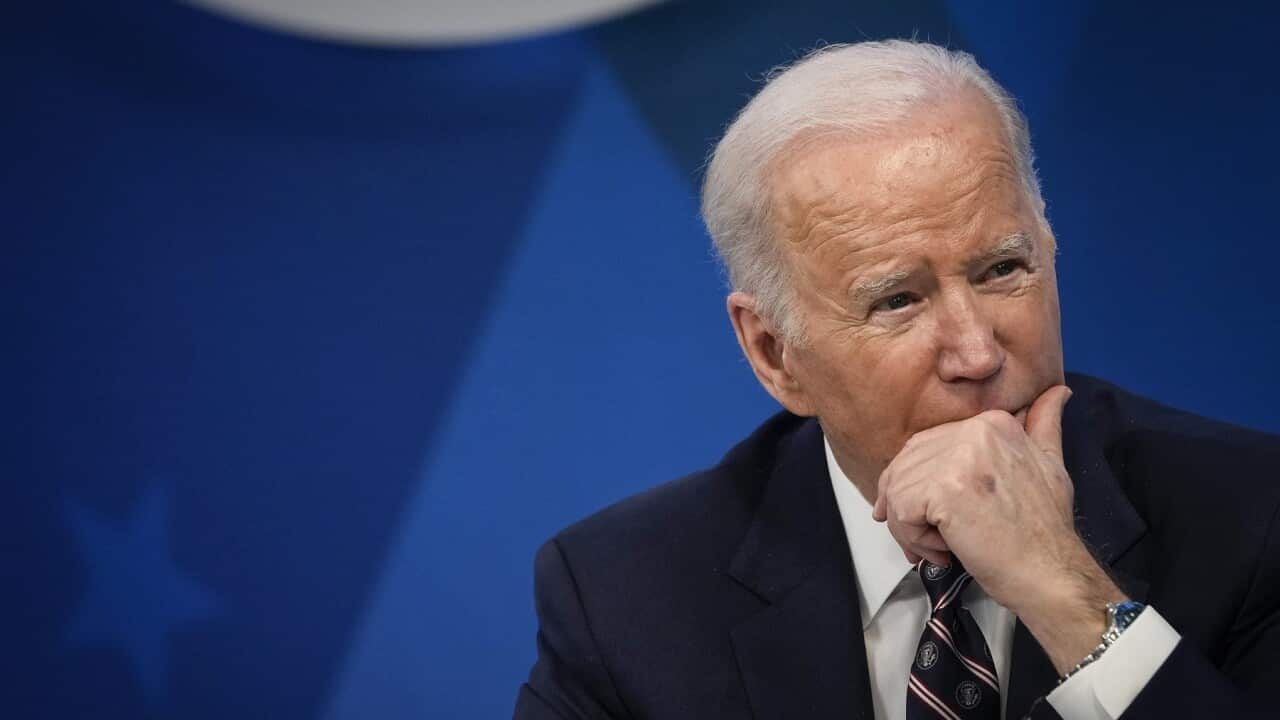 President Biden spoke about the Ukraine-Russia crisis and announced a first round of sanctions against Russia.