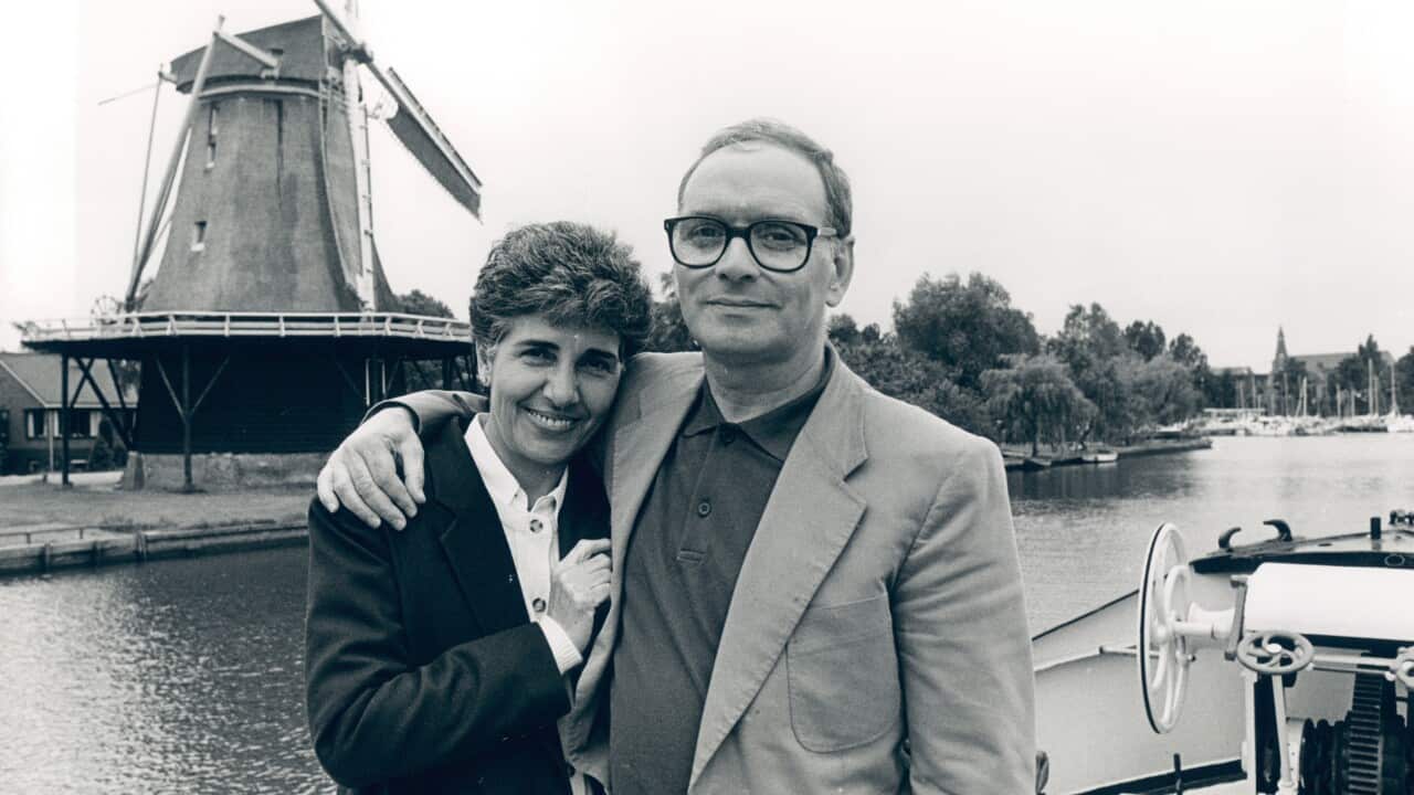 Ennio Morricone con la moglie Maria.