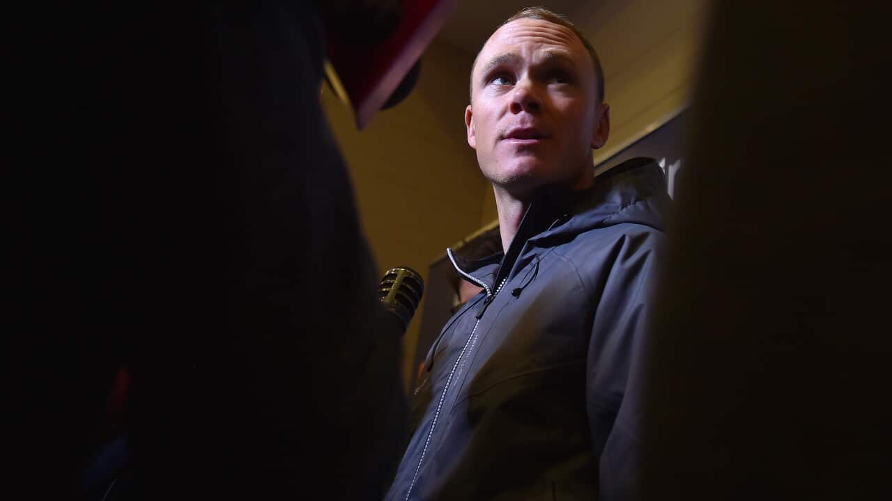 Awaiting judgement... Chris Froome, for taking one puff of his inhaler too many, may be handed the same length ban as former captain of the Australian cricket team Steve Smith.
