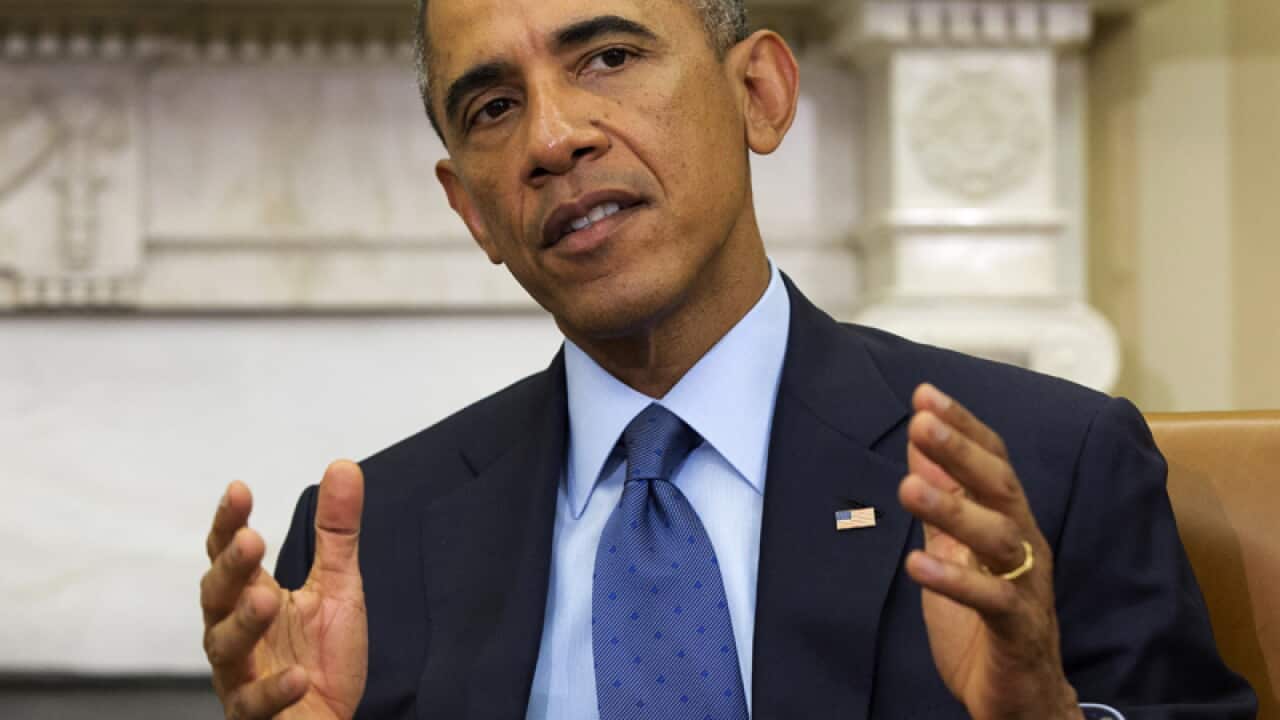 President Barack Obama speaks in the Oval Office