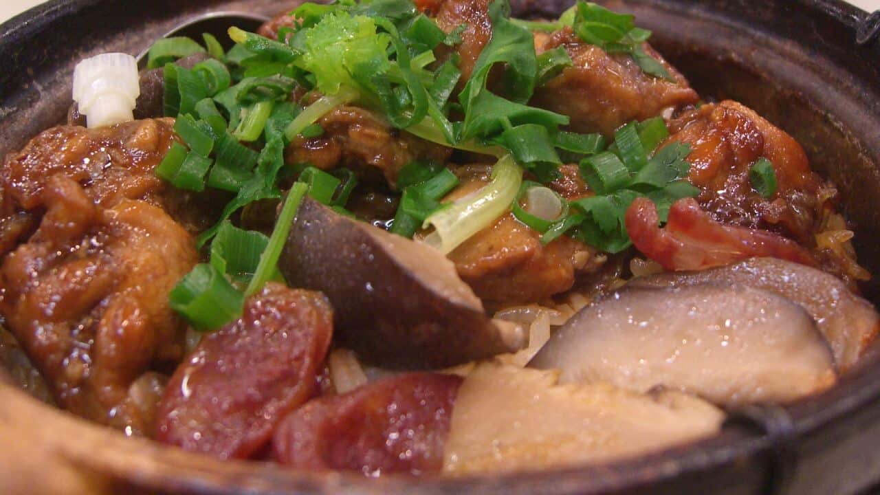 自製臘腸冬菇煲仔飯