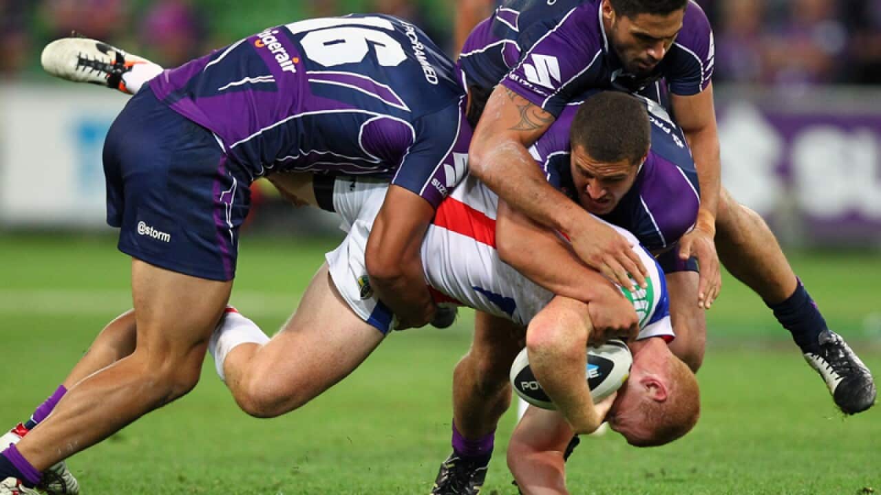 Alex McKinnon of the Newcastle Knights