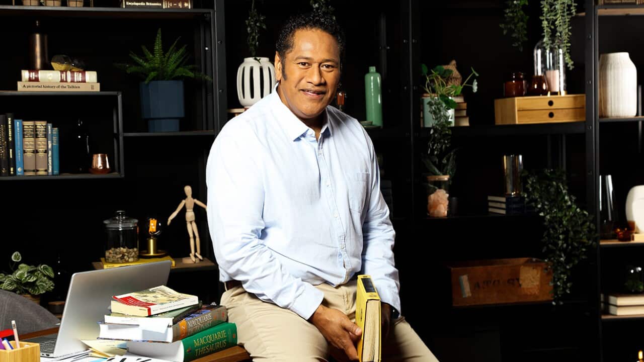 Jay Laga'aia host of Lost for Words