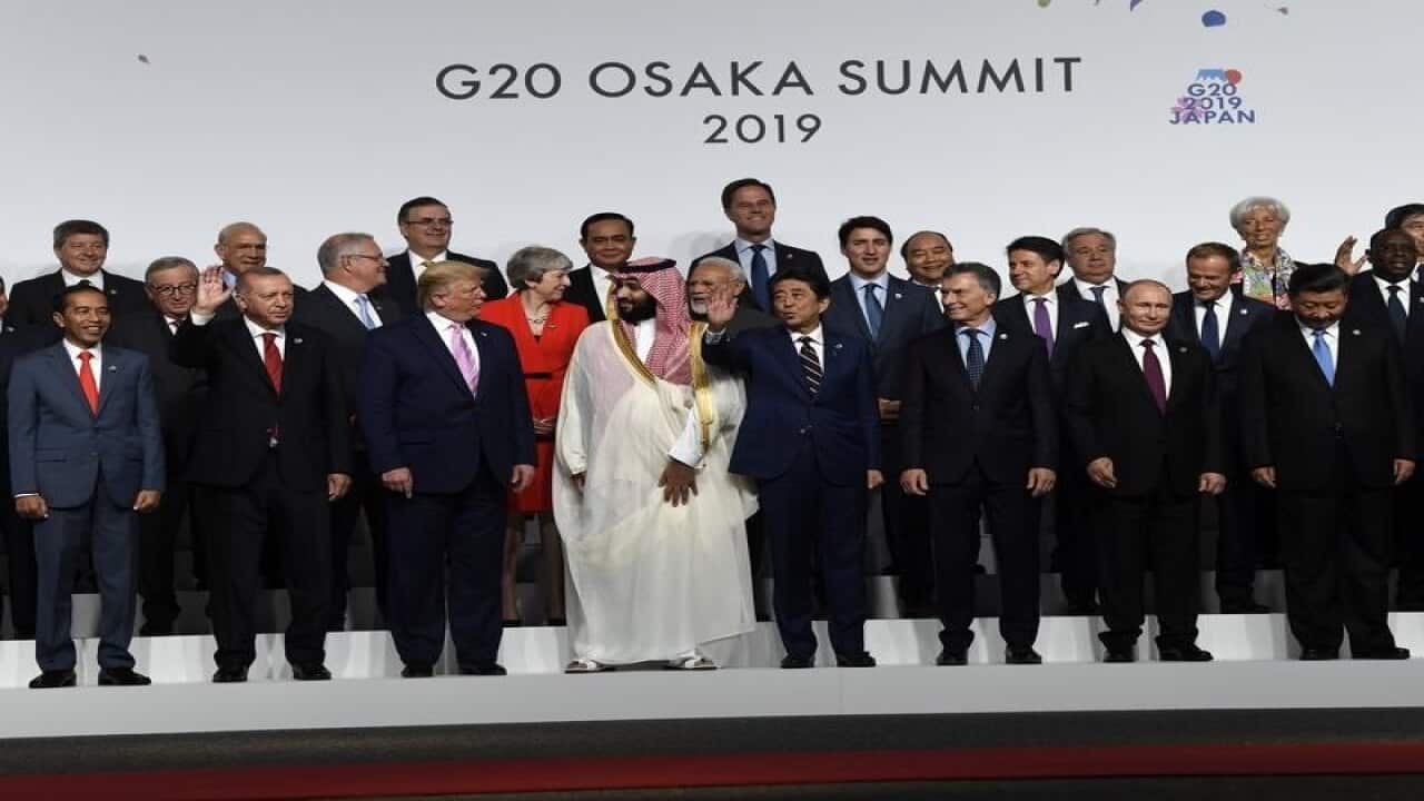 G20 World leaders on stage