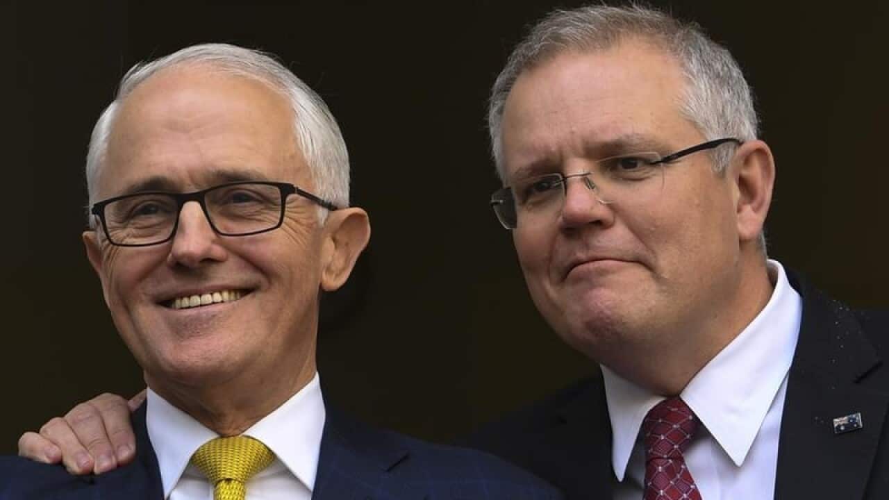 Morrison with Turnbull in August 2018: ‘This is my leader and I’m ambitious for him."