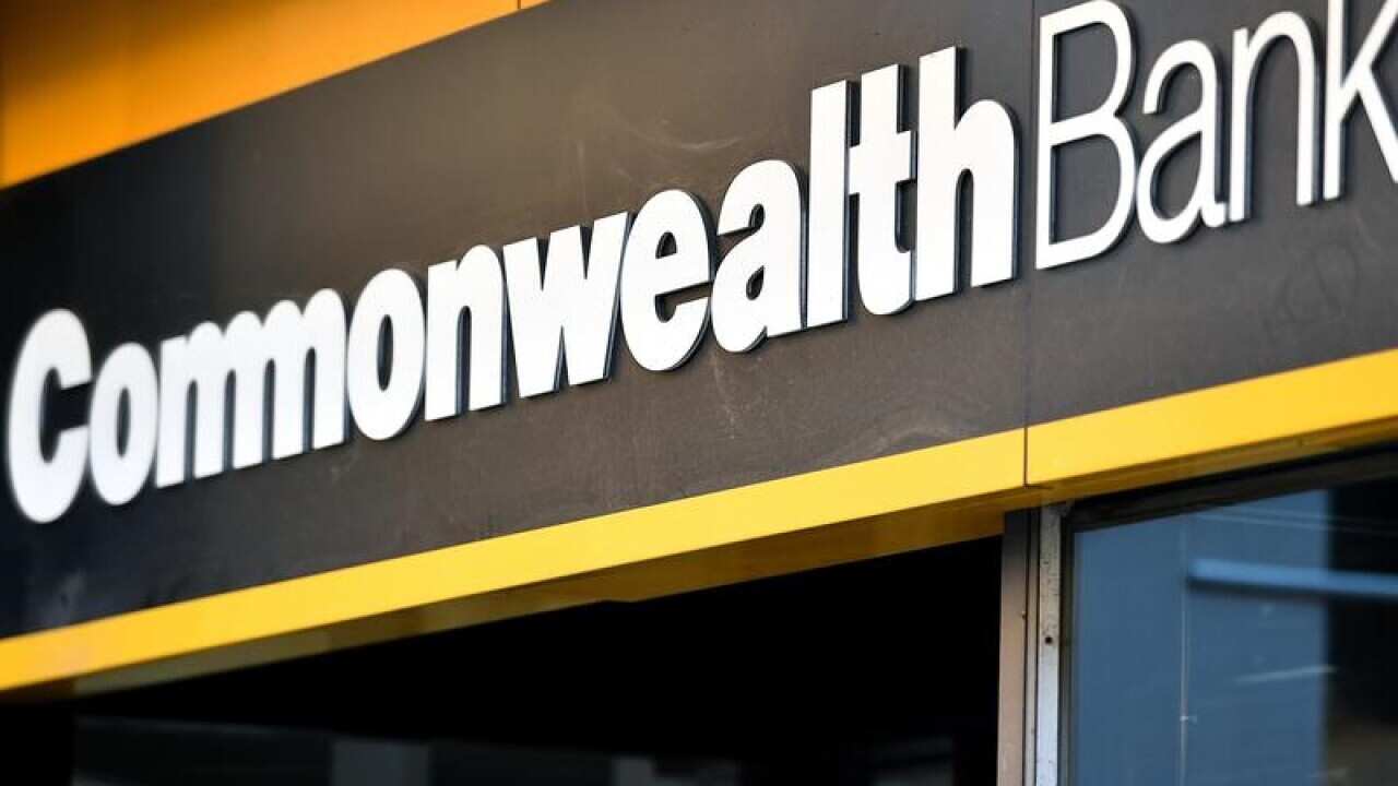 Commonwealth Bank of Australia (CBA) signage.