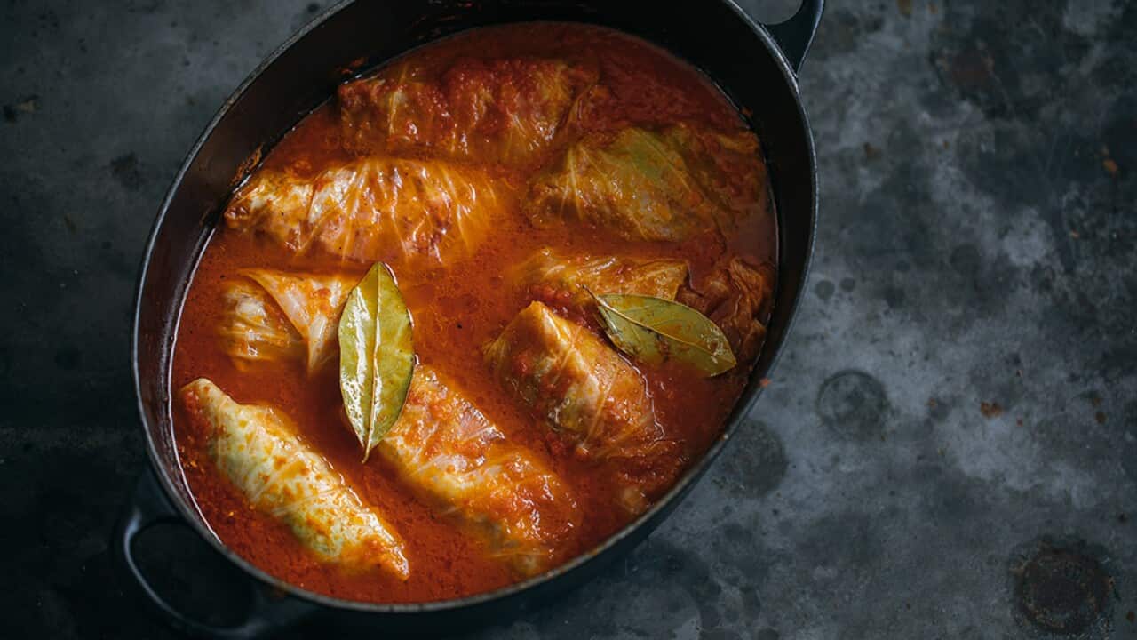Japanese-style cabbage rolls