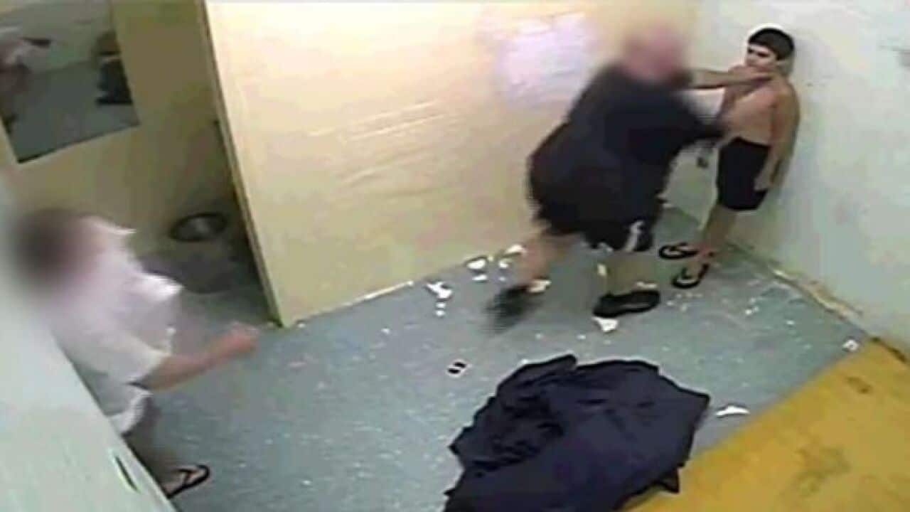 A scene from the Four Corners program