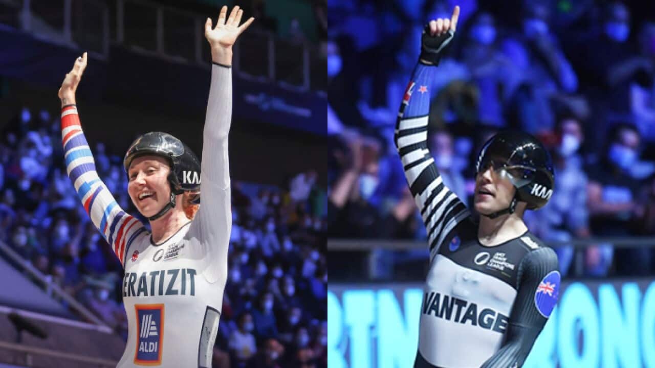 Katie Archibald and Corbin Strong lead their respective endurance leagues heading into the second round of the UCI Track Champions League