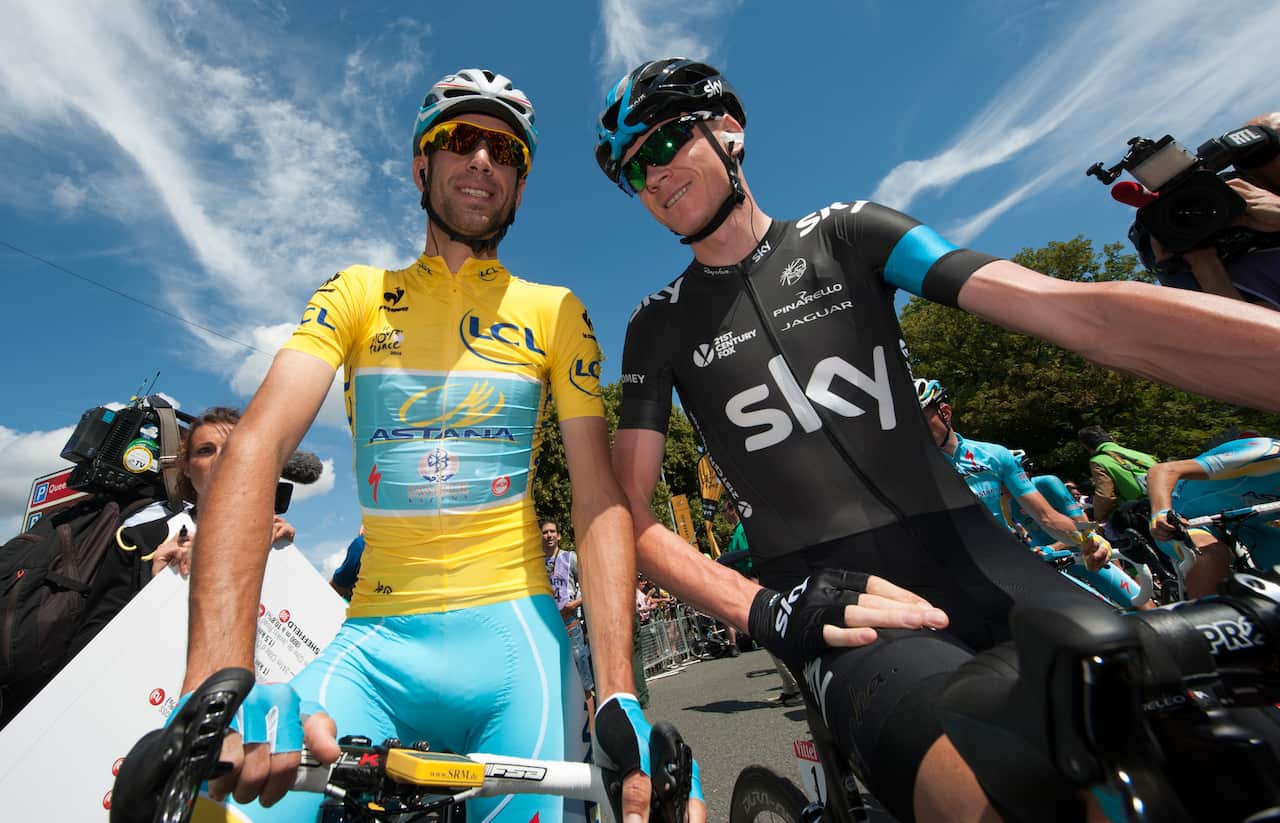 Vincenzo Nibali and Chris Froome