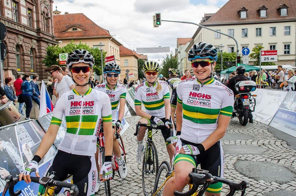 Shannon Malseed, Grace Brown, Gracie Elvin, Lucy Kennedy, High5 women's development team