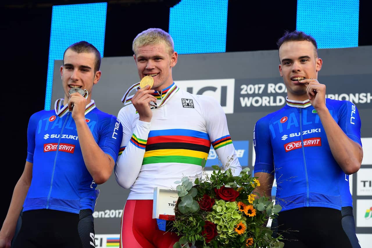 Juinor men's road race UCI Road World Championships 2017 Bergen Norway