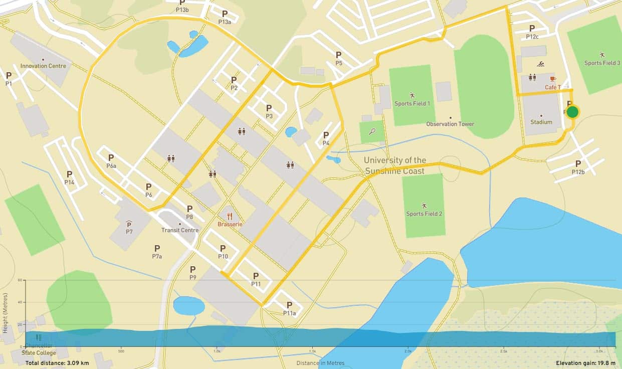 Cycle Sunshine Coast Stage 4 map and profile