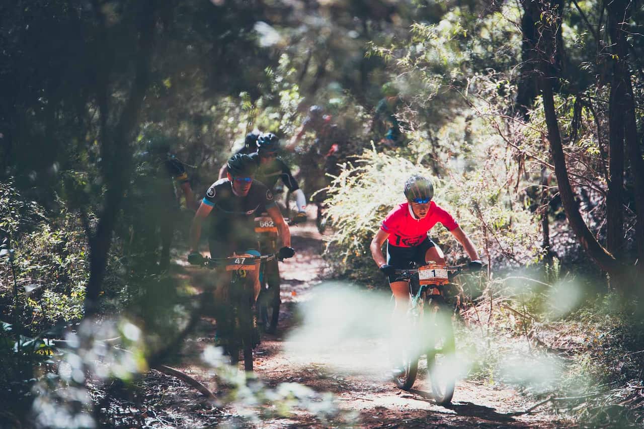 Samara Sheppard out on course on stage 2 of the 2017 Cape to Cape (Flow Mountain Bike)