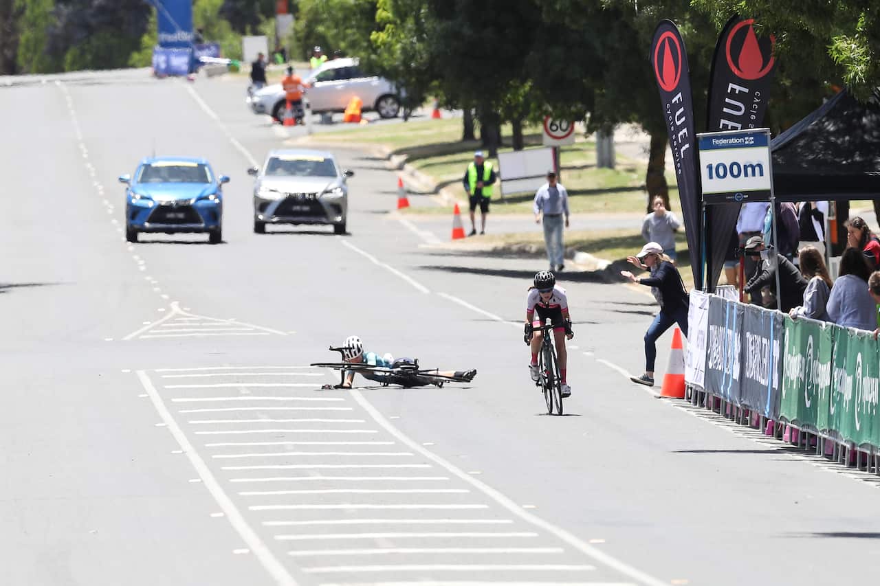 2019 Fed Uni Road National Championships U19 Women's Road Race at Buninyong on January 5, 2019, in Victoria, Australia. PHOTO: CON CHRONIS