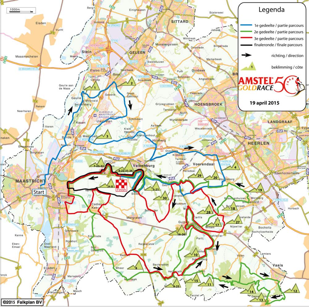 Amstel Gold Race Map