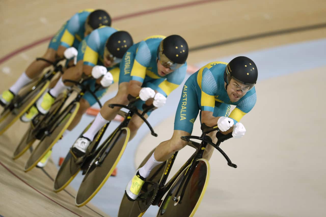 2016 Rio Olympic Games Track Cycling Day 2 team pursuit