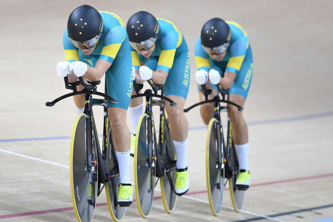2016 Rio Olympic Games Track Cycling Day 1 team pursuit