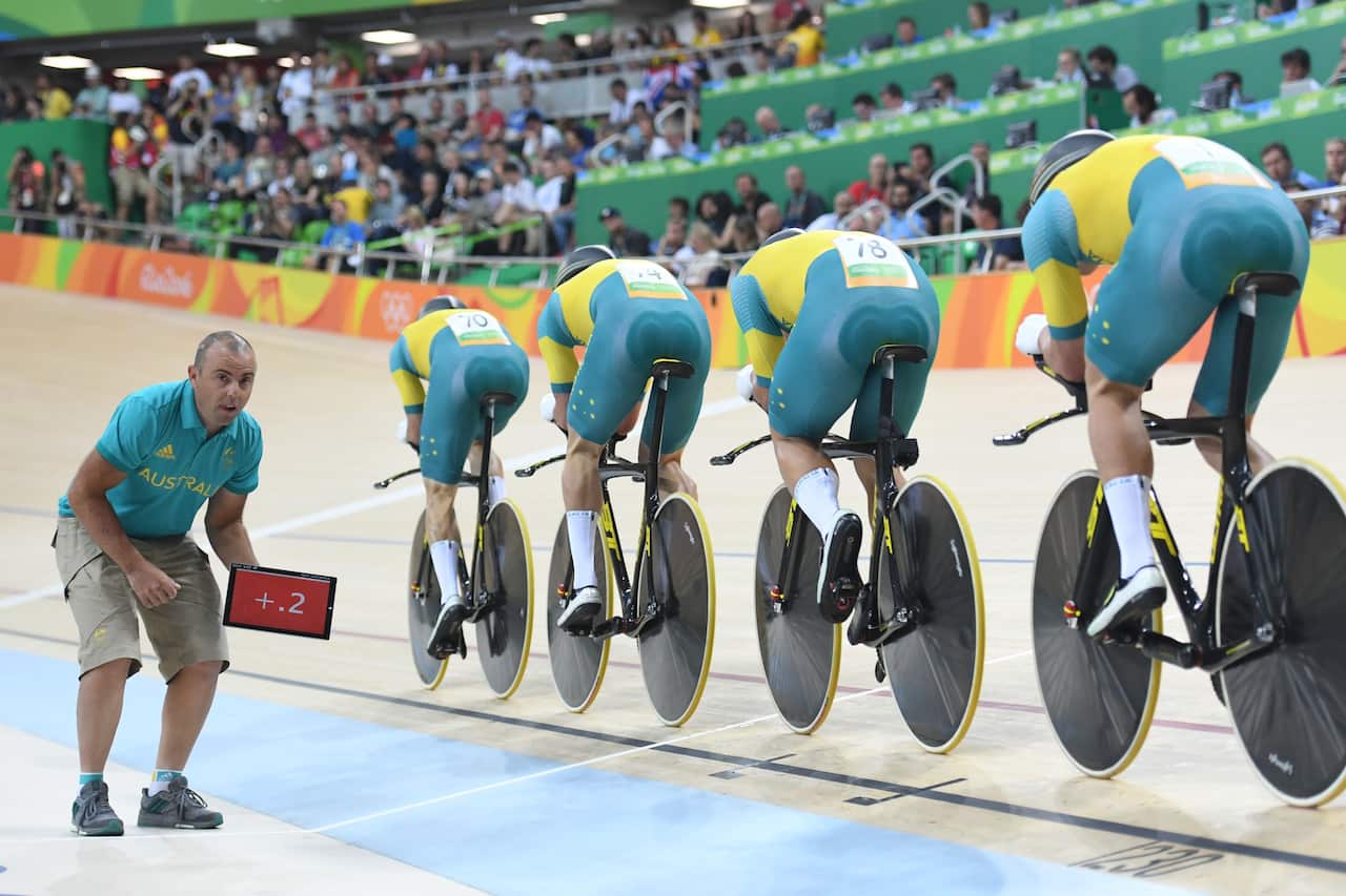 2016 Rio Olympic Games Track Cycling Day 1 team pursuit