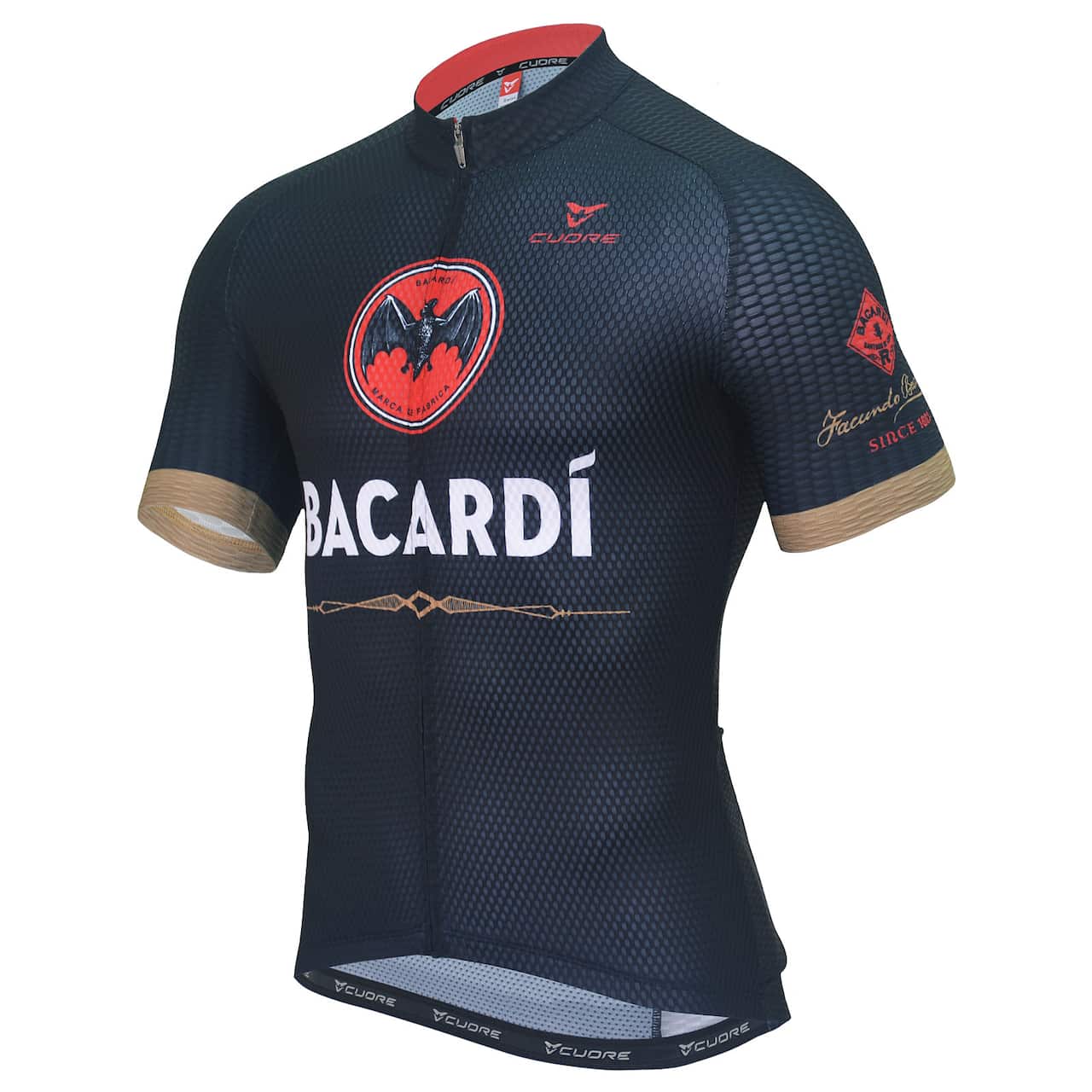 Bacardi, cycling kit, cuore