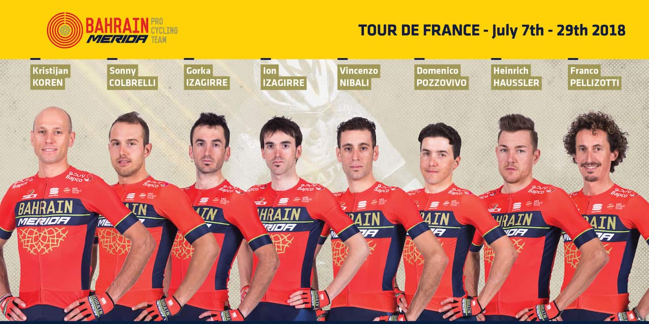 Bahrain-Merida for the 2018 Tour de France 