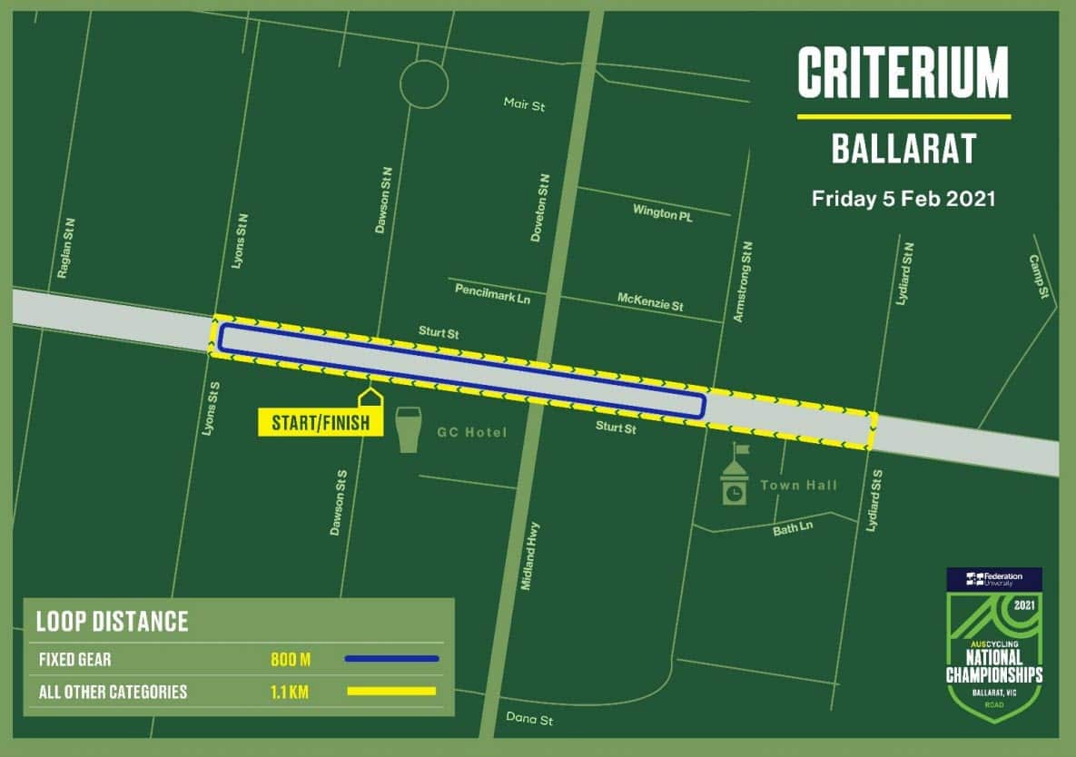 Road nationals criterium course