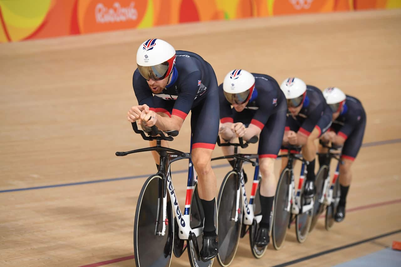 2016 Rio Olympic Games Track Cycling Day 2 team pursuit