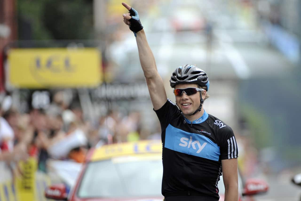 Edvald Boasson Hagen wins the final stage of the 2010 Critérium du Dauphiné.
