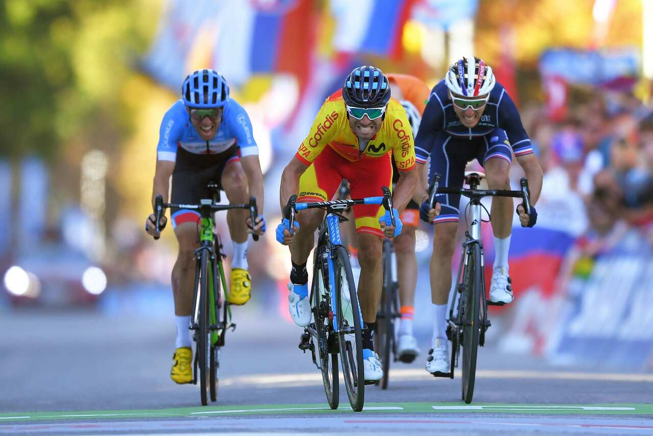 It was Valverde's finishing speed that got him the win.