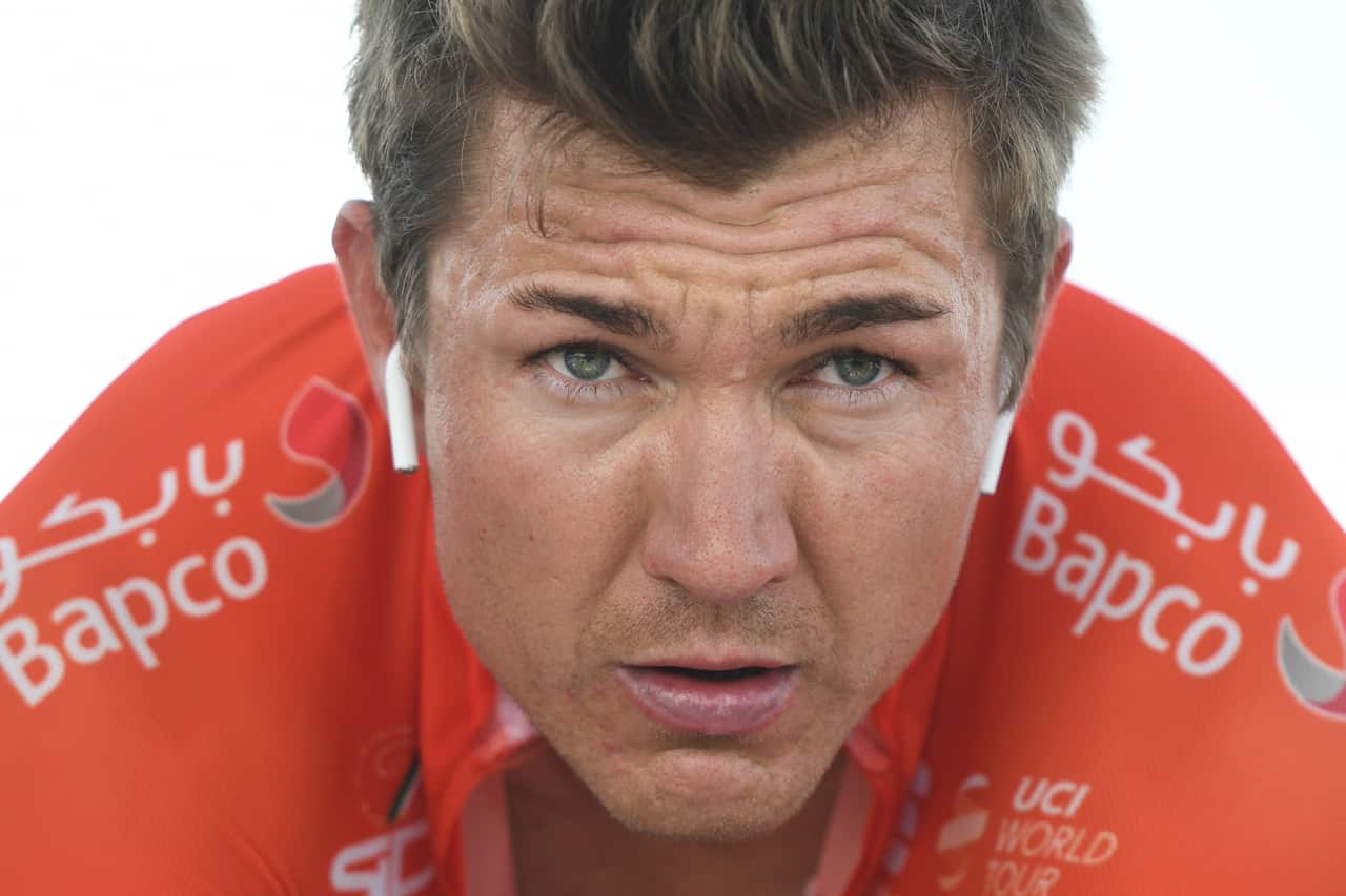 Heinrich Haussler preparing for the team time trial at the inaugural UAE Tour in Feburary (Getty)