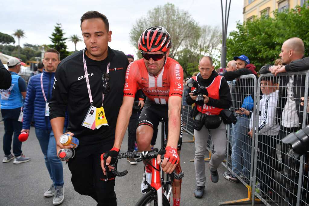Tom Dumoulin after Stage 4 of the 2019 Giro d'Italia (Getty)