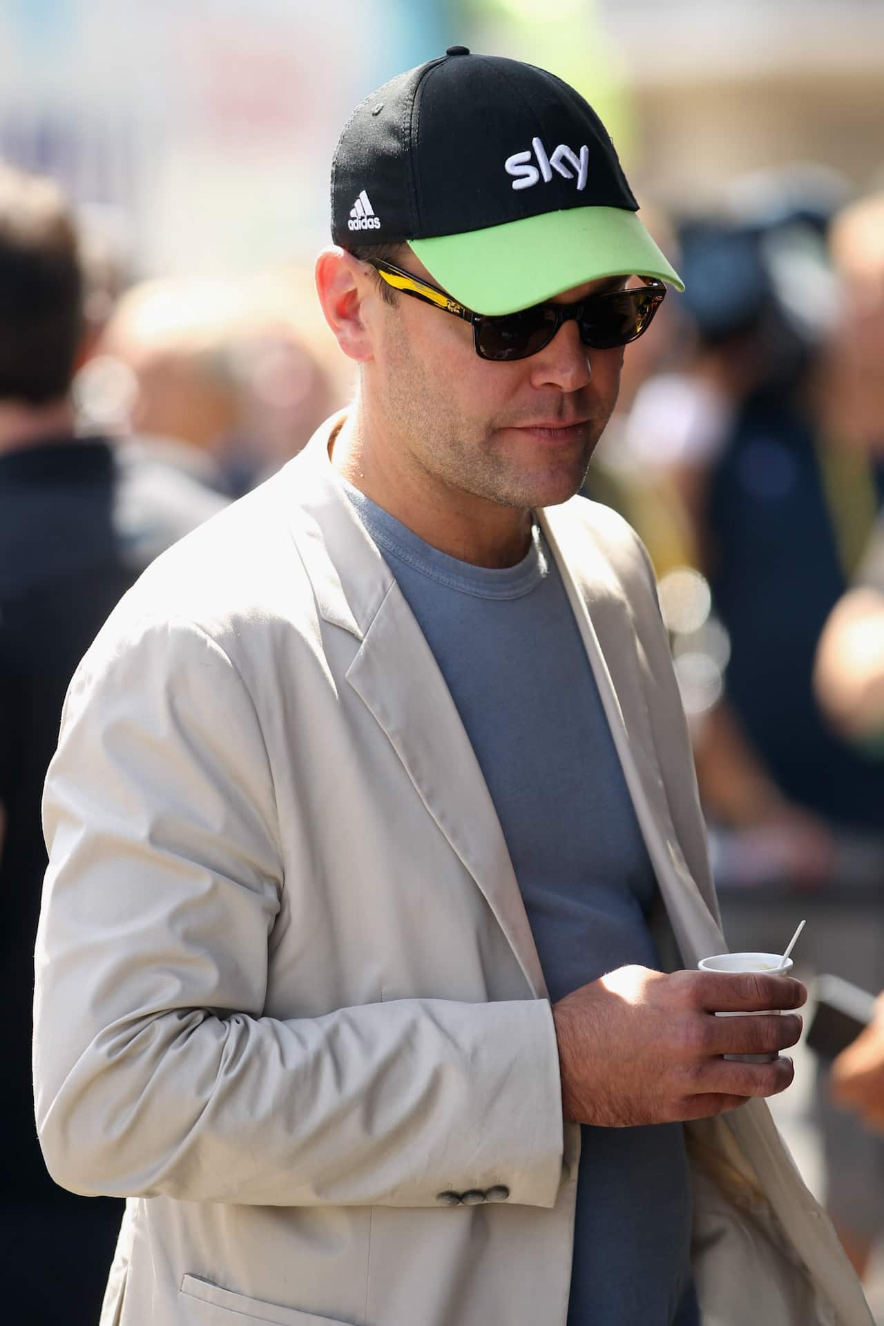 Money man... James Murdoch, pictured here at the 2012 Tour de France, brokered the deal with British Cycling and Dave Brailsford.