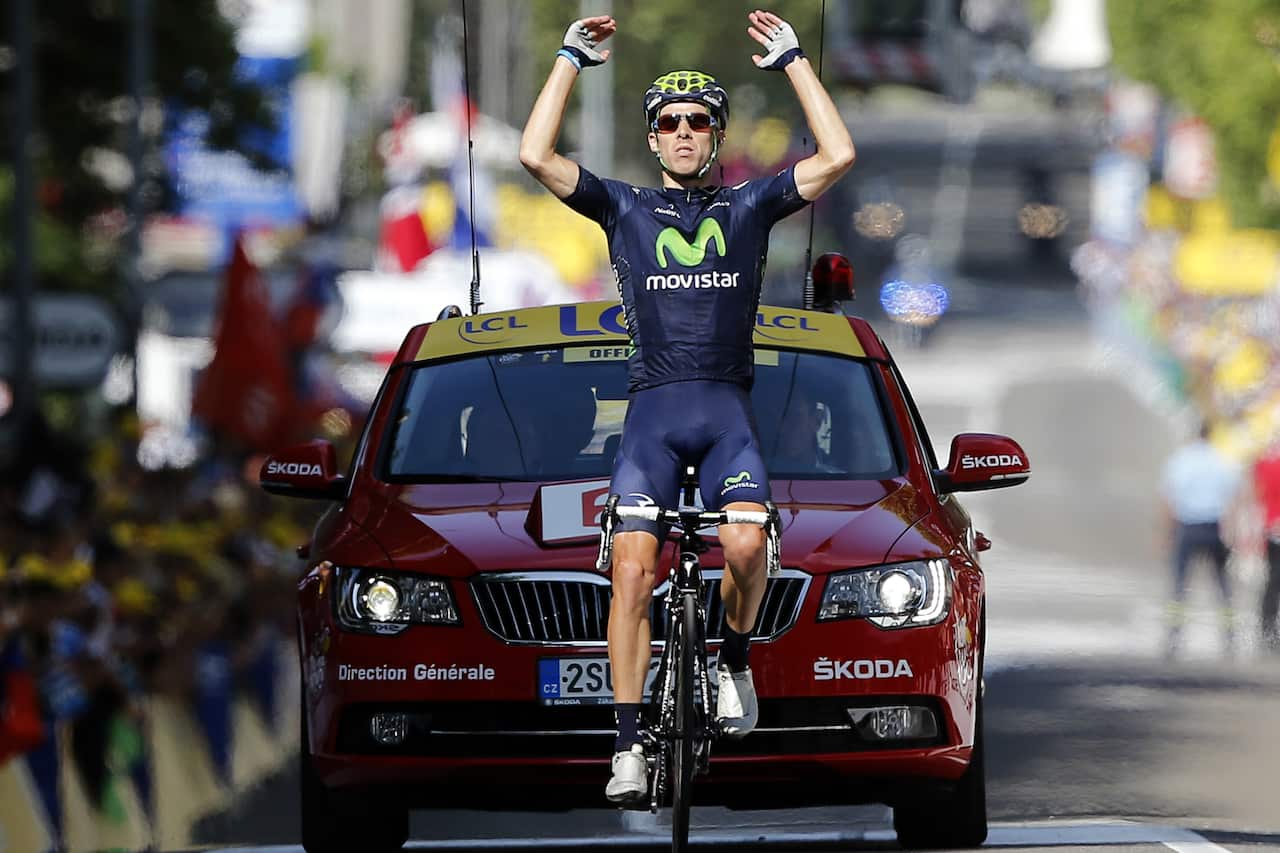 It was good for Rui... Rui Costa of Portugal wins Stage 16 at the 2013 Tour.