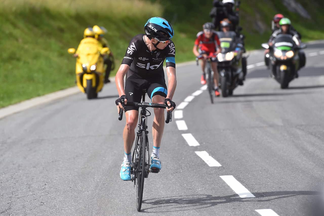 Stage 7, 2015 Critérium du Dauphiné: Froome leaves van Garderen behind en route to Mont Blanc.