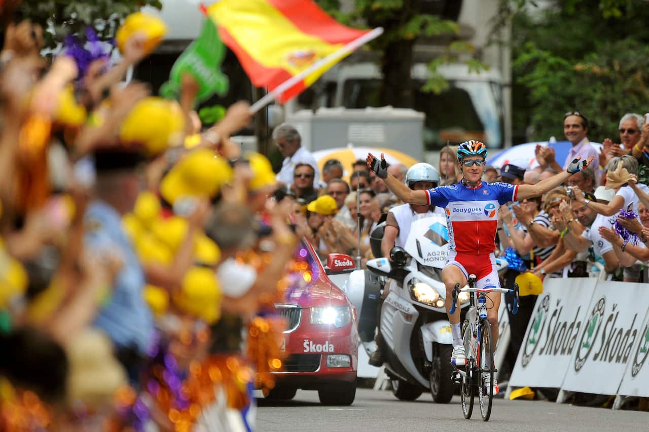 Thomas Voeckler is also a fan of Luchon, seen here winning the fifteenth stage of the 2010 Tour.