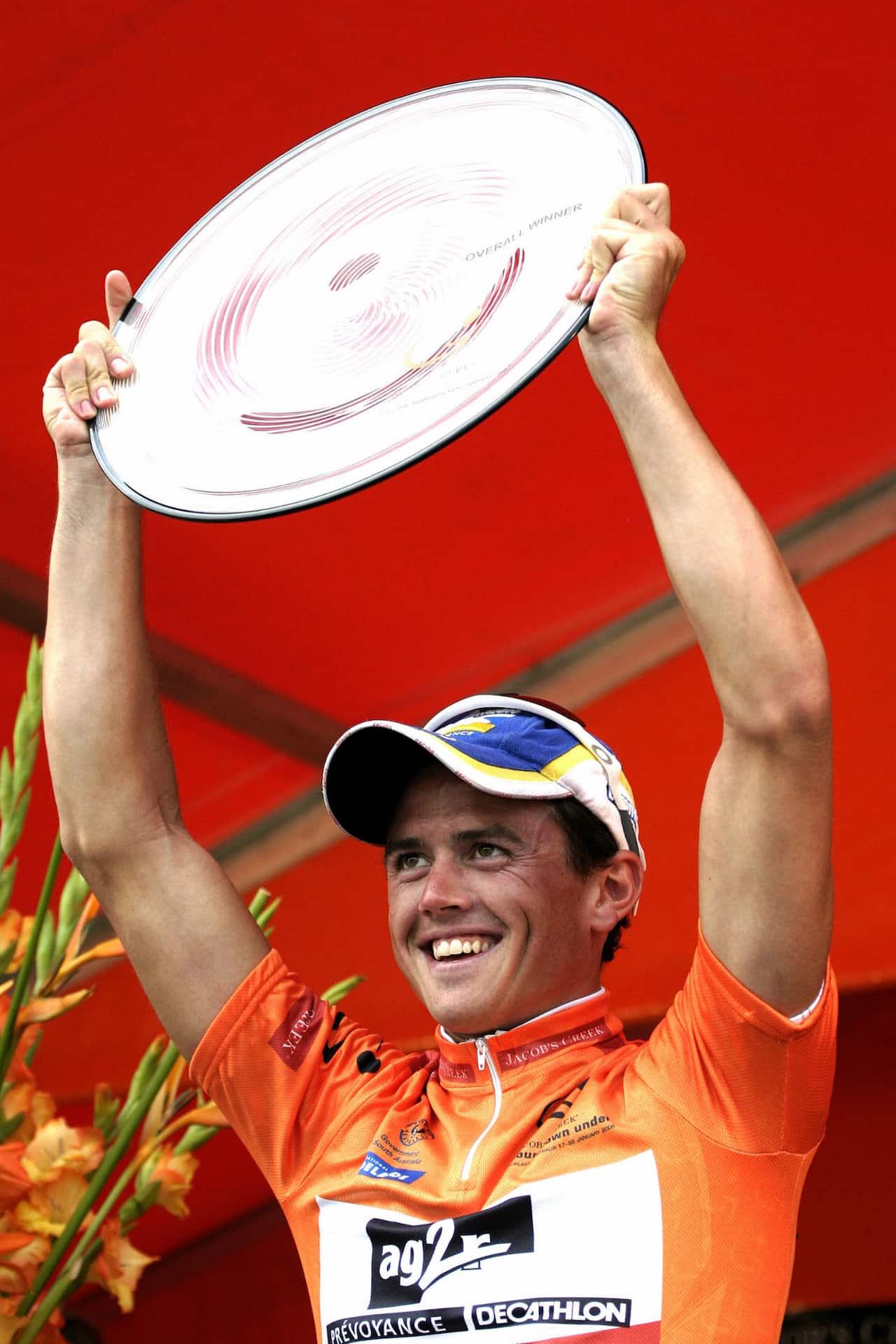 The first of four... Victory at the Tour Down Under in 2006.