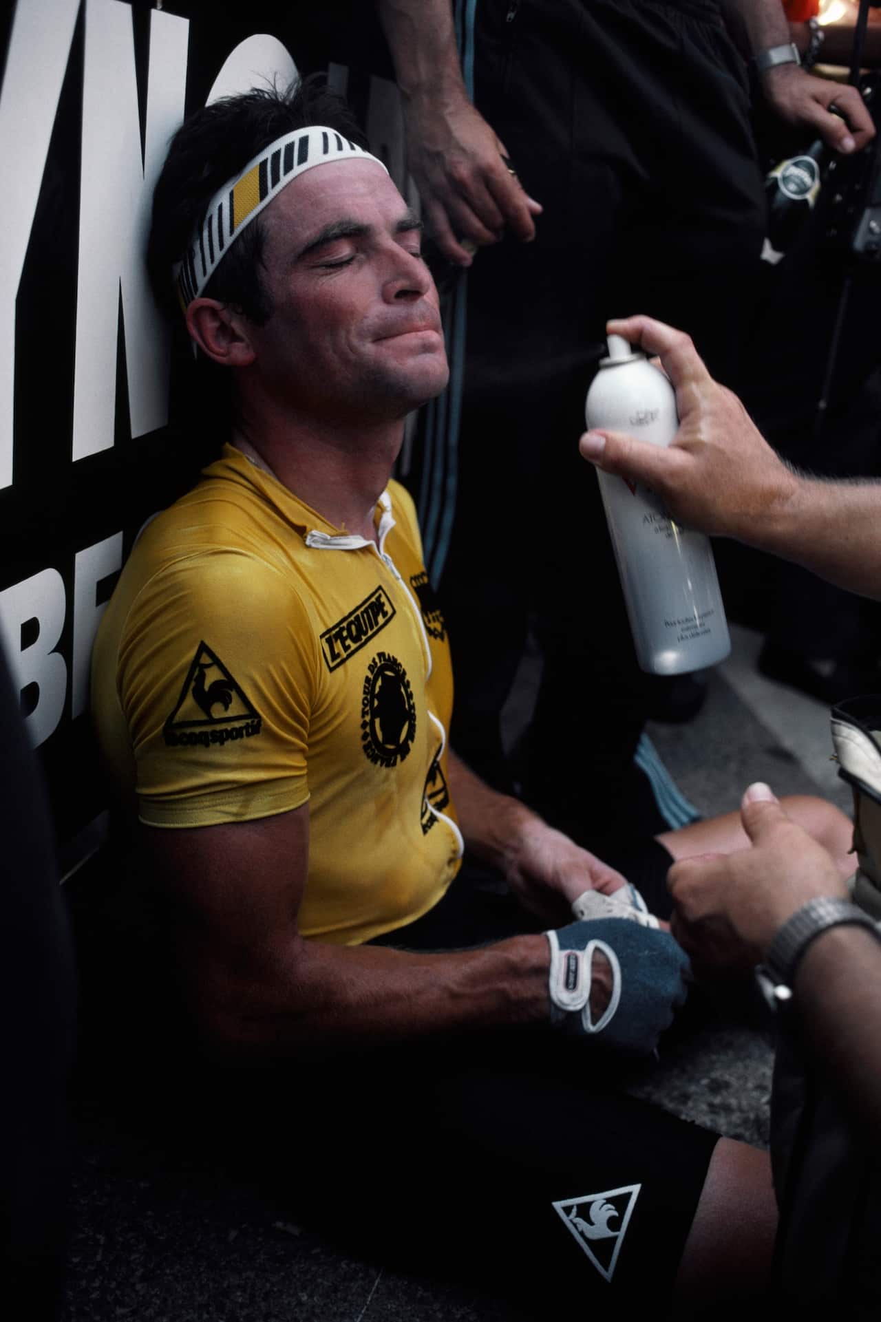 Hinault: from this sorry sight at the 1980 Tour de France...