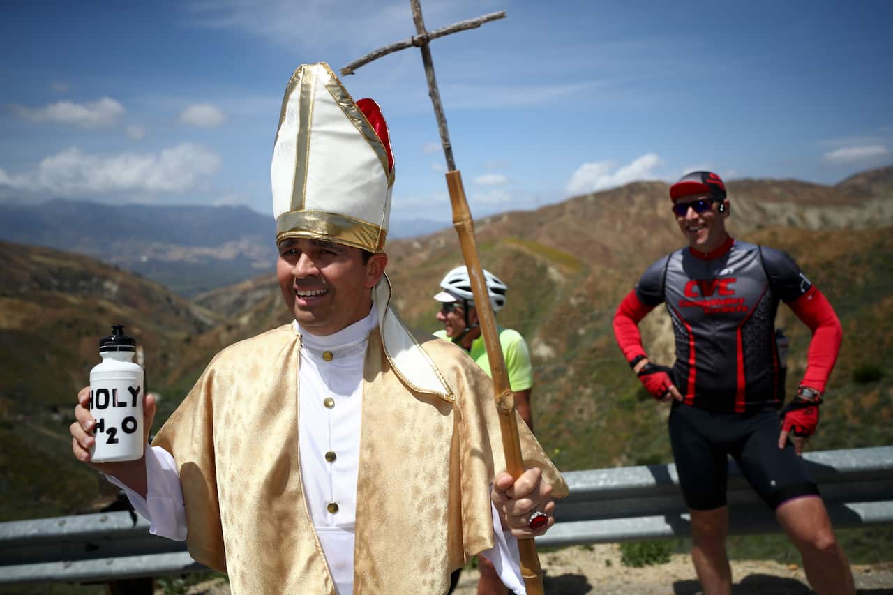 Not the Met Gala but the 2017 Tour of California (Getty)
