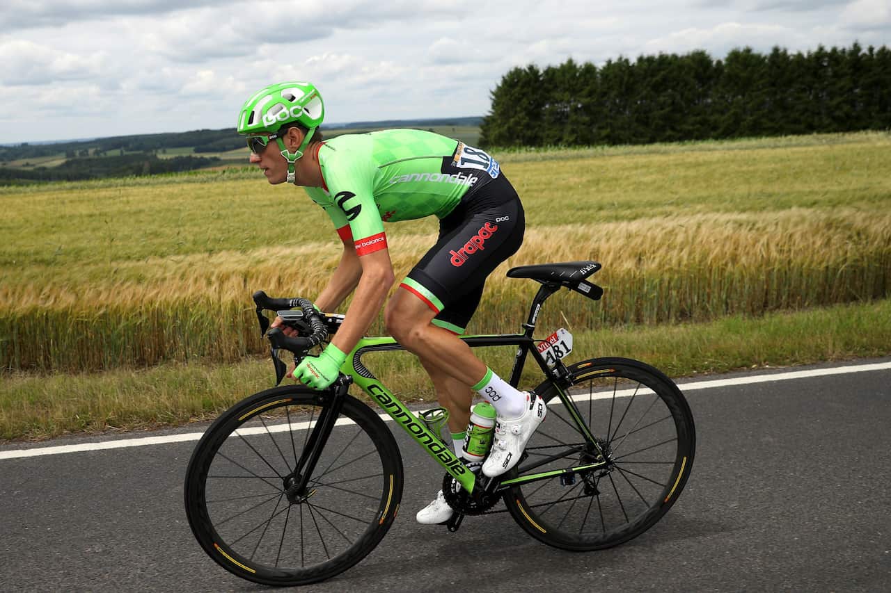 Ready to roll on... Cannondale-Drapac's Pierre Rolland has been losing time on purpose in order to be allowed the freedom on a stage like today.